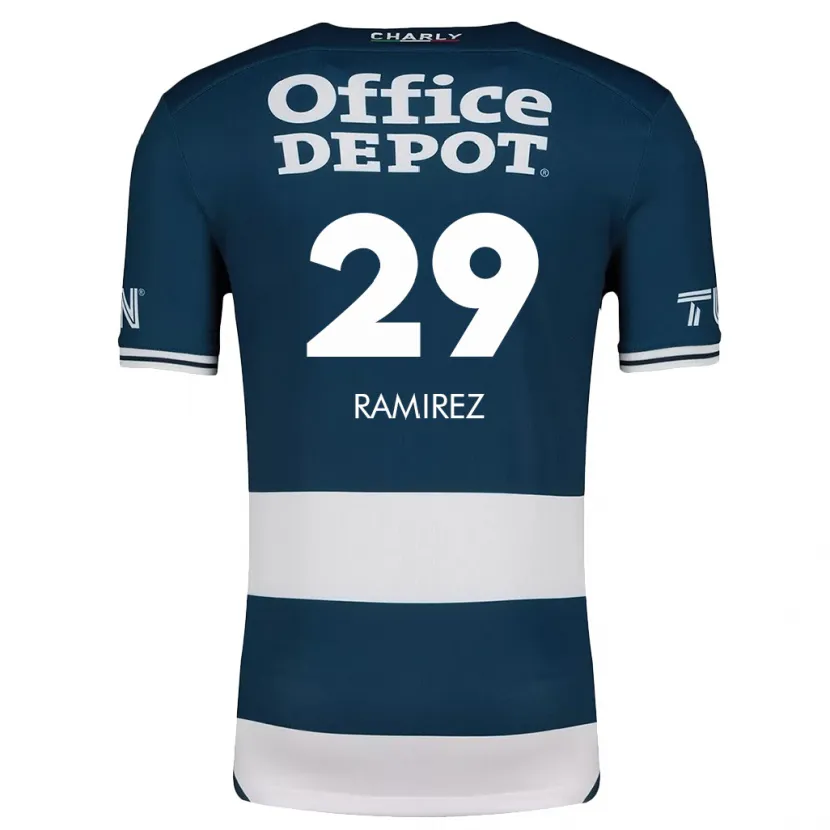 Danxen Homme Maillot Elliana Ramirez #29 Bleu Blanc Tenues Domicile 2024/25 T-Shirt