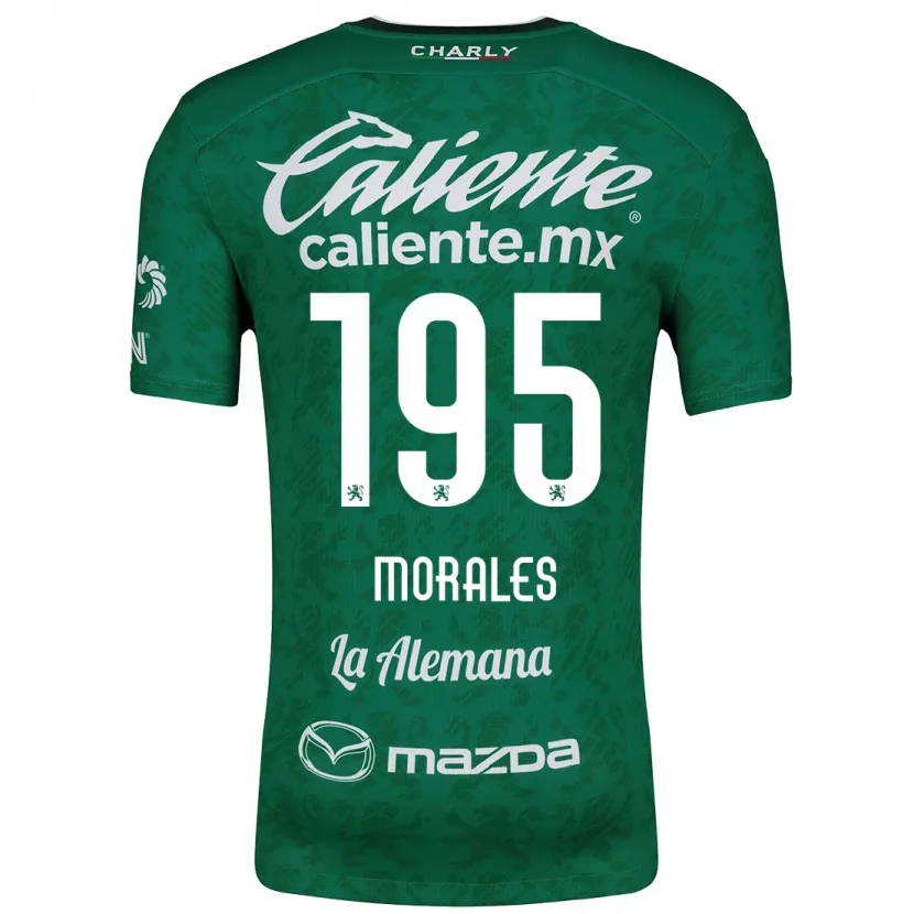 Danxen Homme Maillot Daniel Morales #195 Vert Blanc Tenues Domicile 2024/25 T-Shirt