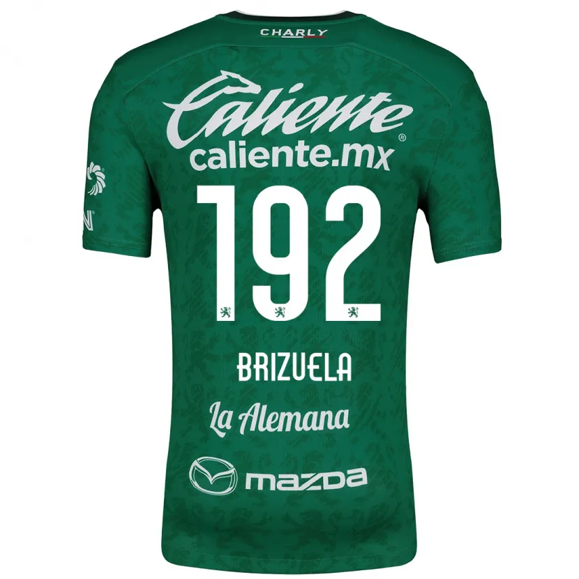 Danxen Homme Maillot Juan Brizuela #192 Vert Blanc Tenues Domicile 2024/25 T-Shirt