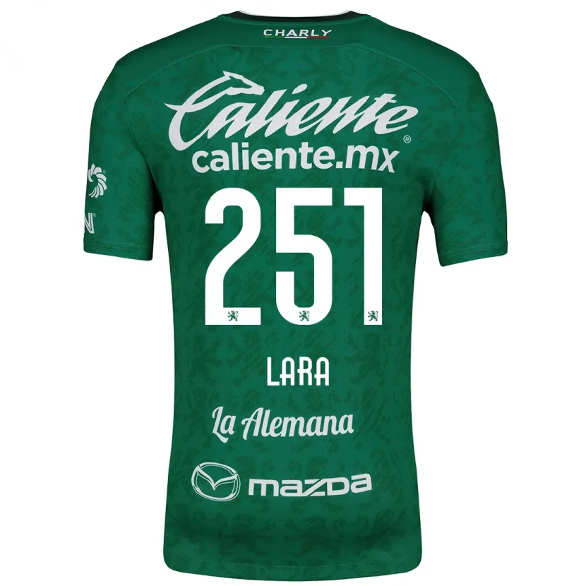 Danxen Homme Maillot Tristán Lara #251 Vert Blanc Tenues Domicile 2024/25 T-Shirt