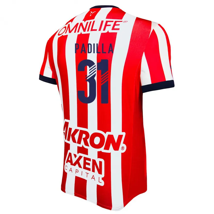 Danxen Homme Maillot Yael Padilla #31 Rouge Blanc Bleu Tenues Domicile 2024/25 T-Shirt