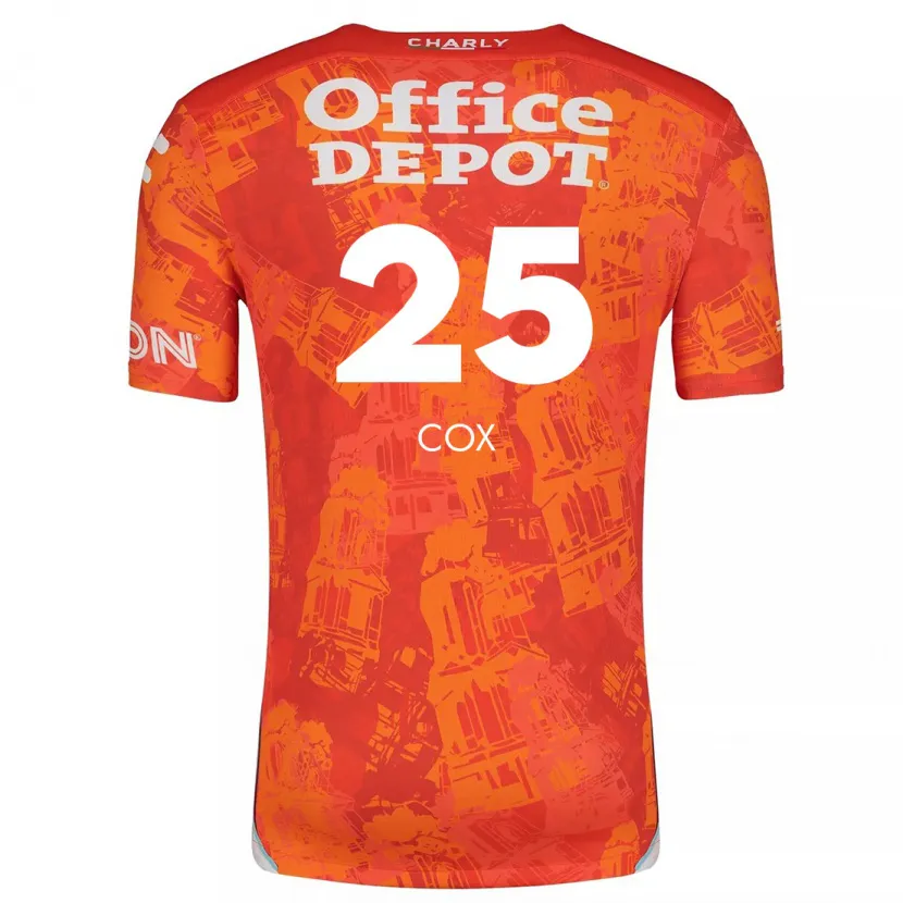 Danxen Homme Maillot Marta Cox #25 Orange White Tenues Extérieur 2024/25 T-Shirt