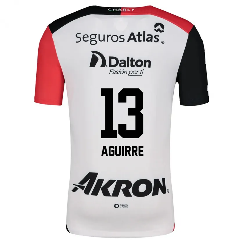 Danxen Homme Maillot Gaddi Aguirre #13 Blanc Rouge Noir Tenues Extérieur 2024/25 T-Shirt