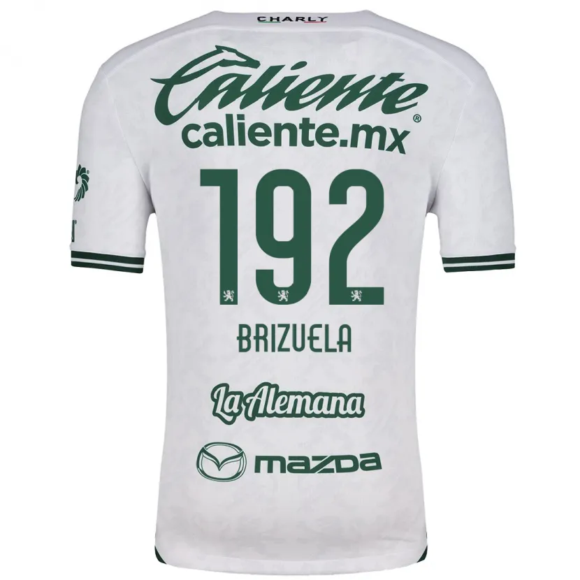 Danxen Homme Maillot Juan Brizuela #192 Blanc Vert Tenues Extérieur 2024/25 T-Shirt