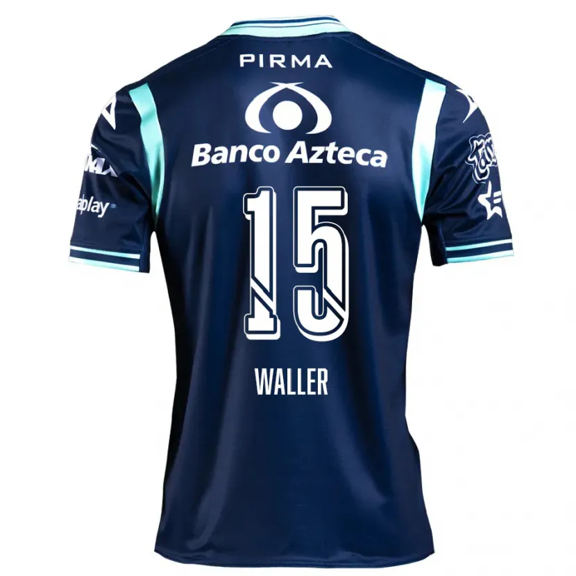 Danxen Femme Maillot Facundo Waller #15 Bleu Marine Tenues Extérieur 2024/25 T-Shirt