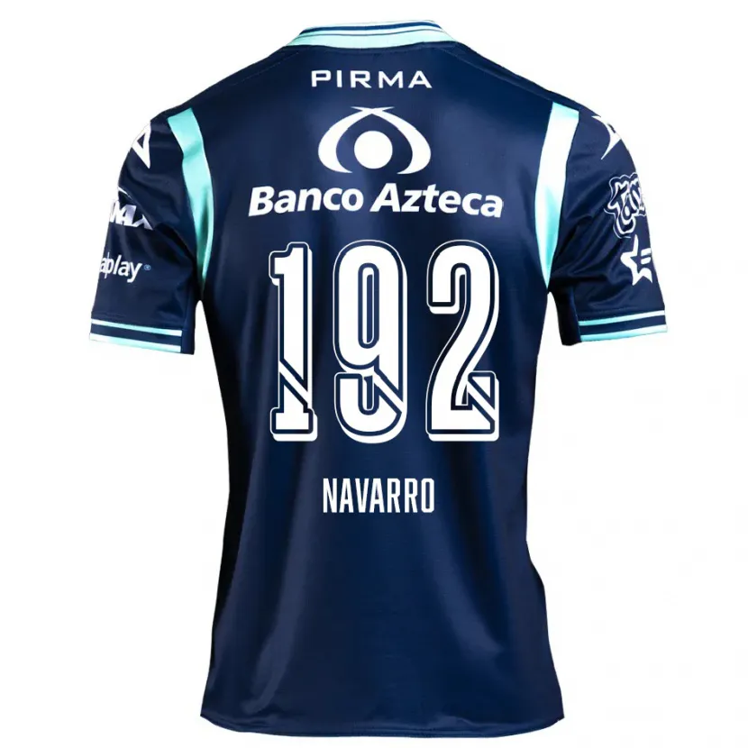 Danxen Femme Maillot Eduardo Navarro #192 Bleu Marine Tenues Extérieur 2024/25 T-Shirt