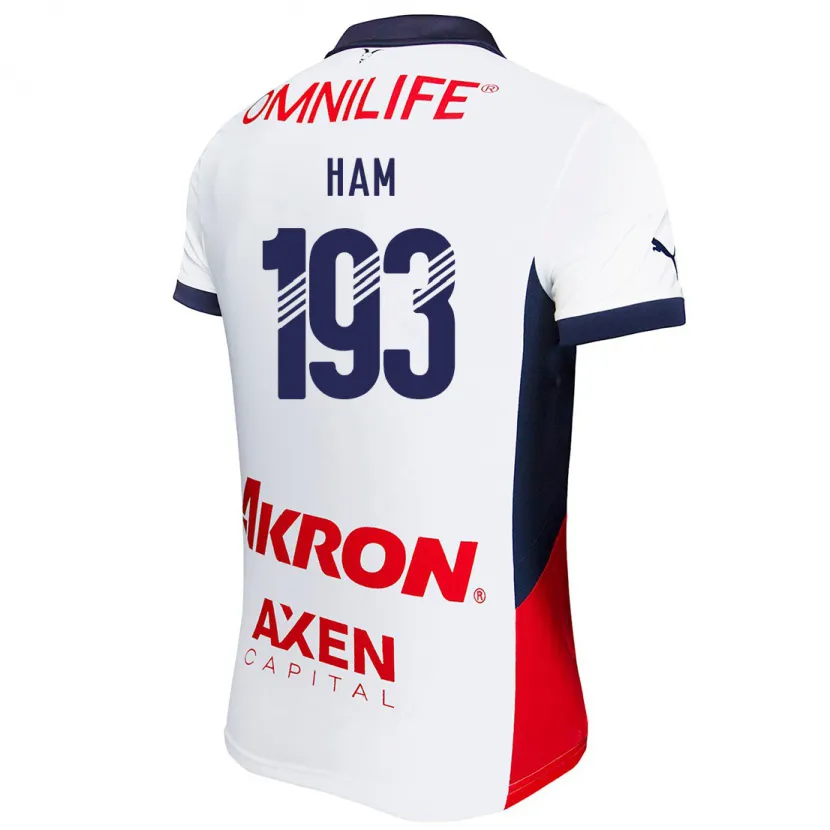 Danxen Femme Maillot Marioni Ham #193 Blanc Rouge Bleu Tenues Extérieur 2024/25 T-Shirt