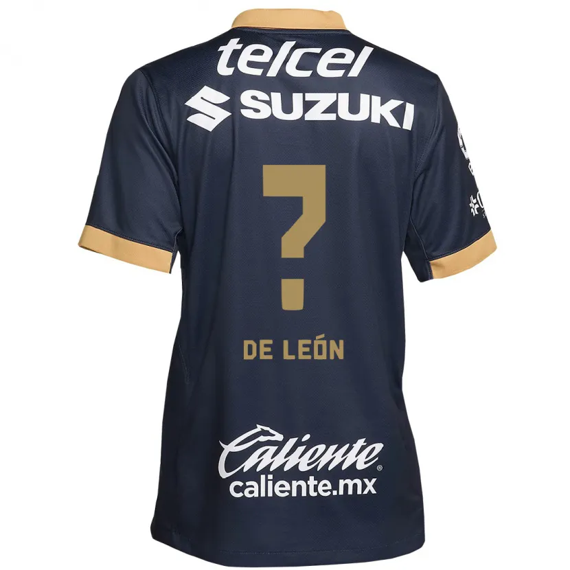 Danxen Enfant Maillot Abraham De León #0 Obsidienne Or Blanc Tenues Extérieur 2024/25 T-Shirt