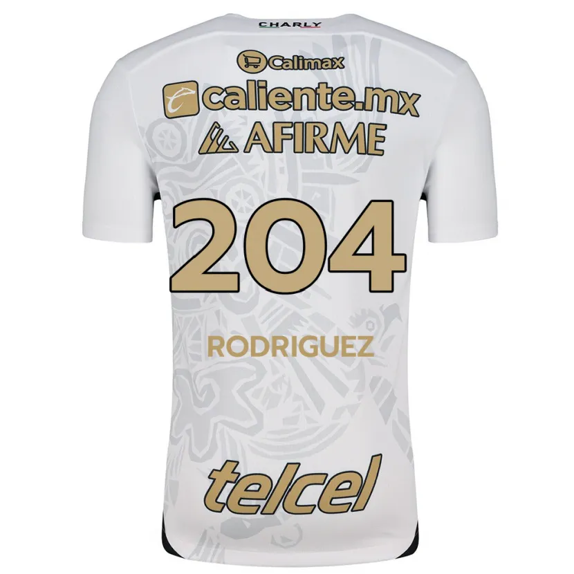 Danxen Enfant Maillot Jesús Rodríguez #204 Blanc Noir Tenues Extérieur 2024/25 T-Shirt