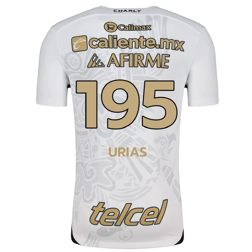 Danxen Enfant Maillot Héctor Urías #195 Blanc Noir Tenues Extérieur 2024/25 T-Shirt