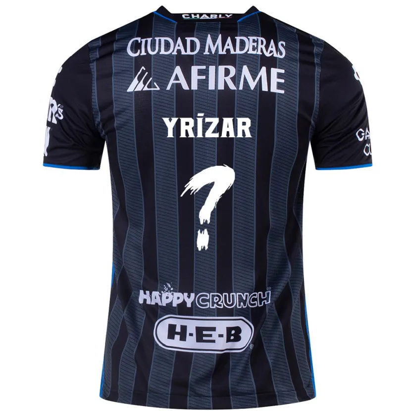 Danxen Homme Maillot Paolo Yrízar #0 Blanc Noir Tenues Extérieur 2024/25 T-Shirt