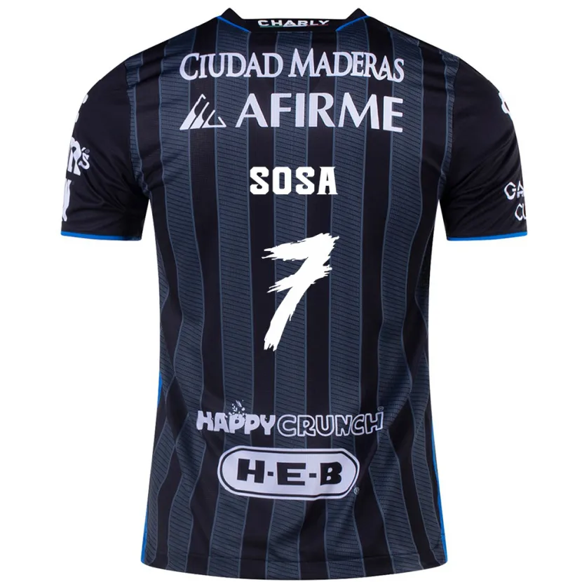 Danxen Homme Maillot Samuel Sosa #7 Blanc Noir Tenues Extérieur 2024/25 T-Shirt