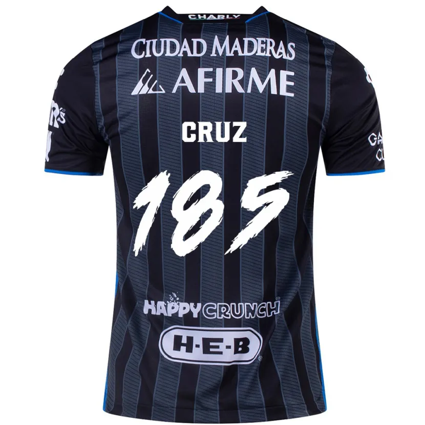 Danxen Homme Maillot Axel Cruz #185 Blanc Noir Tenues Extérieur 2024/25 T-Shirt