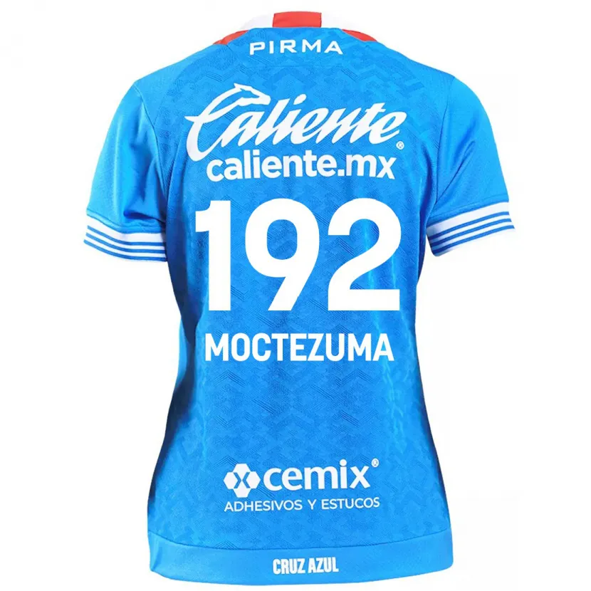 Danxen Femme Maillot Brayan Moctezuma #192 Bleu Ciel Tenues Domicile 2024/25 T-Shirt