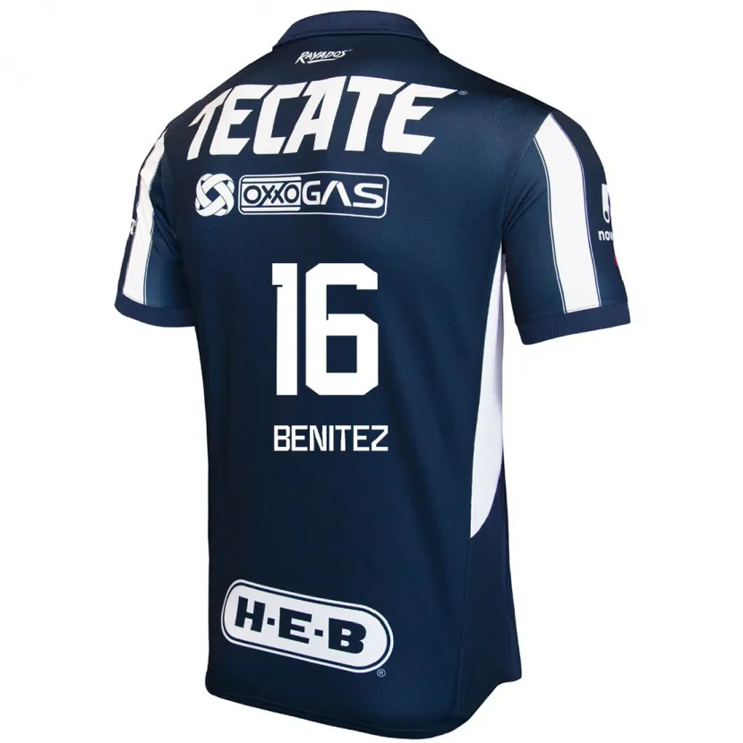 Danxen Femme Maillot Xanic Benitez #16 Bleu Rouge Blanc Tenues Domicile 2024/25 T-Shirt