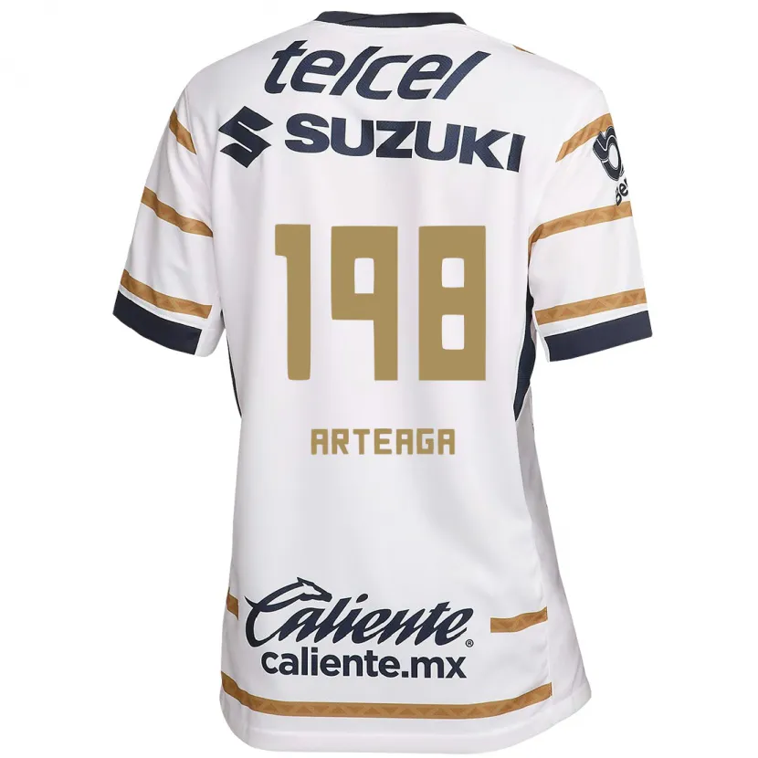 Danxen Femme Maillot Edwin Arteaga #198 Obsidienne Blanche Tenues Domicile 2024/25 T-Shirt