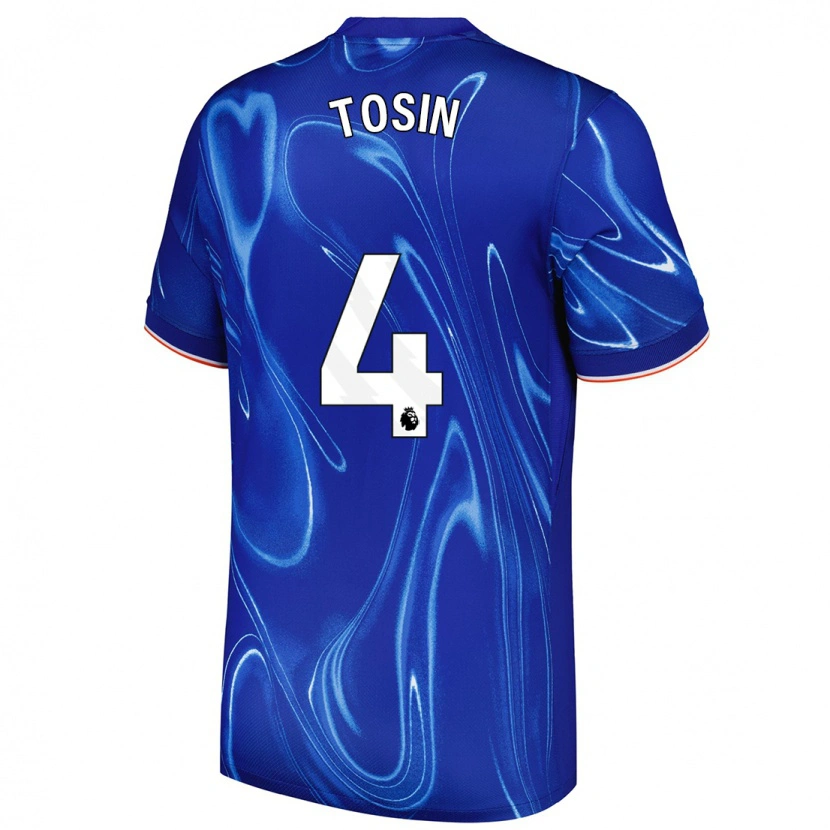 Danxen Enfant Maillot Tosin Adarabioyo #4 Bleu Blanc Tenues Domicile 2024/25 T-Shirt