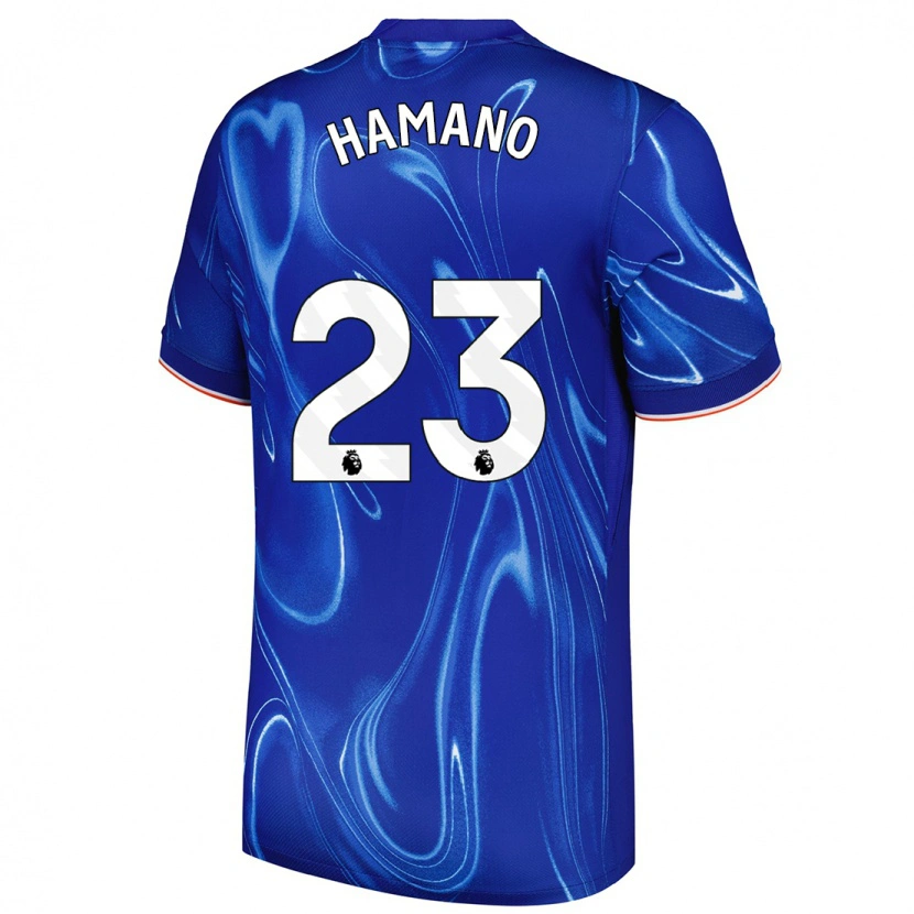 Danxen Enfant Maillot Maika Hamano #23 Bleu Blanc Tenues Domicile 2024/25 T-Shirt