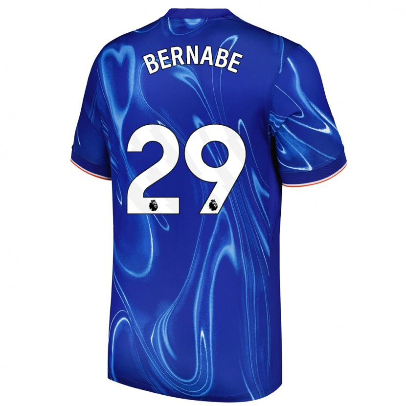 Danxen Enfant Maillot Alejandra Bernabé #29 Bleu Blanc Tenues Domicile 2024/25 T-Shirt