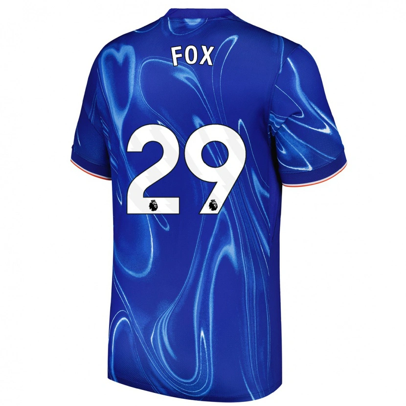 Danxen Enfant Maillot Jorja Fox #29 Bleu Blanc Tenues Domicile 2024/25 T-Shirt