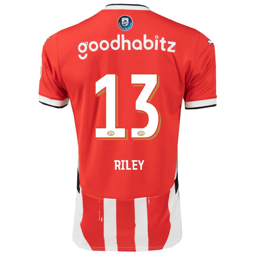 Danxen Enfant Maillot Indiah-Paige Riley #13 Rouge Blanc Tenues Domicile 2024/25 T-Shirt