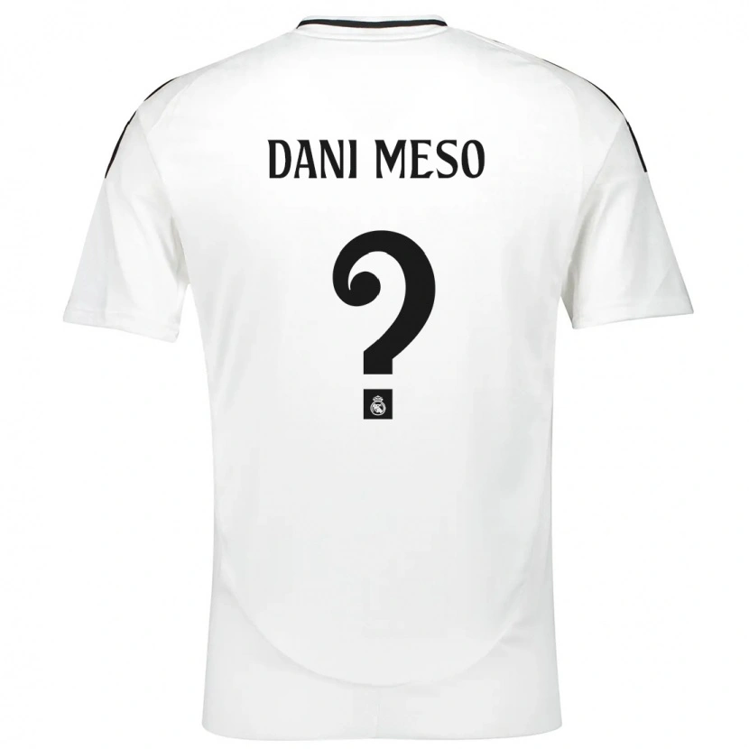 Danxen Enfant Maillot Dani Meso #0 Blanc Tenues Domicile 2024/25 T-Shirt