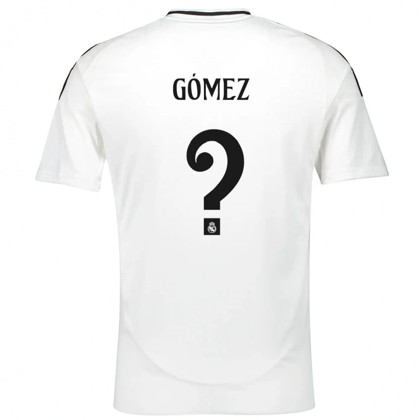 Danxen Enfant Maillot Aarón Gómez #0 Blanc Tenues Domicile 2024/25 T-Shirt