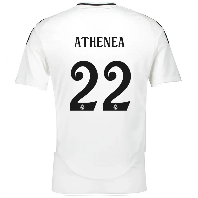 Danxen Enfant Maillot Athenea Del Castillo #22 Blanc Tenues Domicile 2024/25 T-Shirt