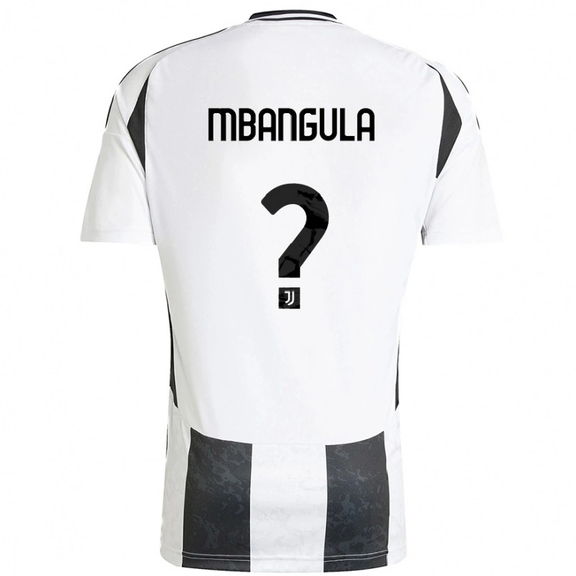 Danxen Enfant Maillot Samuel Mbangula #0 Blanc Noir Tenues Domicile 2024/25 T-Shirt
