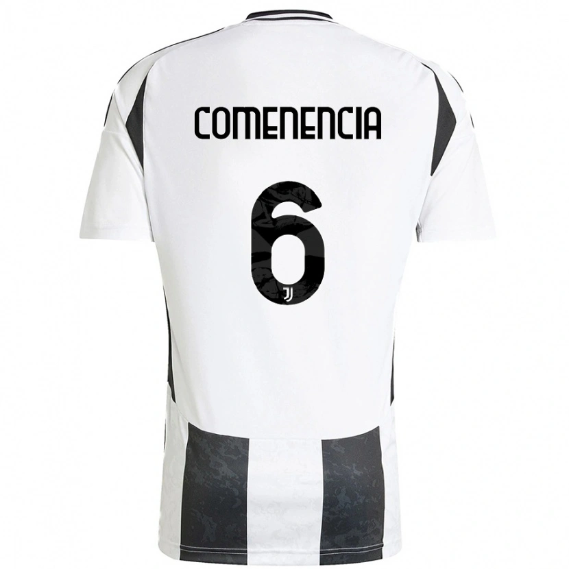 Danxen Enfant Maillot Livano Comenencia #6 Blanc Noir Tenues Domicile 2024/25 T-Shirt