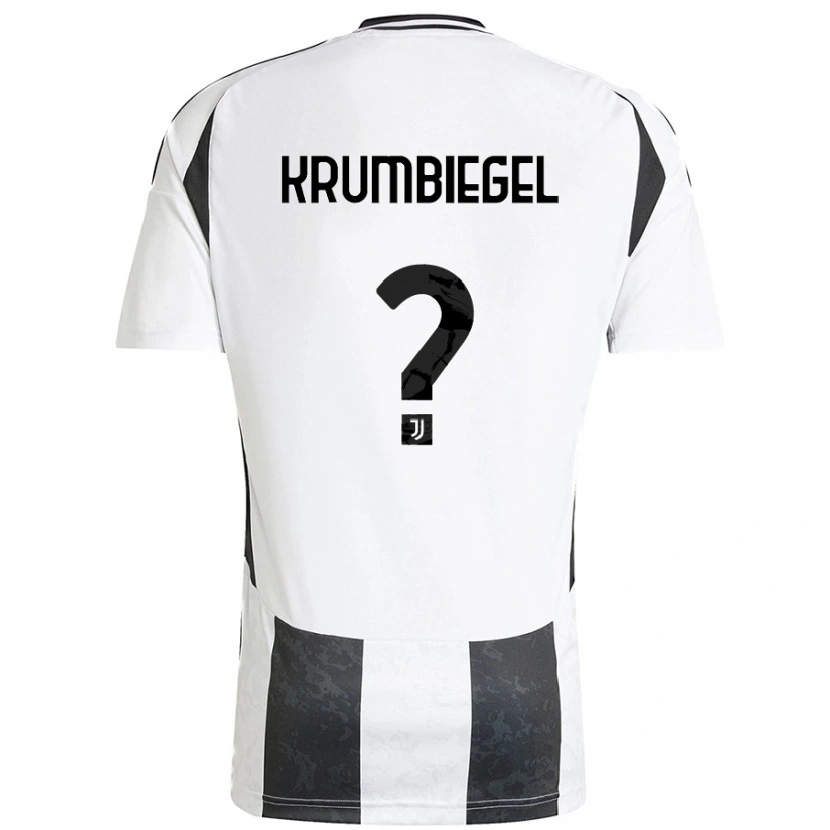 Danxen Enfant Maillot Paulina Krumbiegel #0 Blanc Noir Tenues Domicile 2024/25 T-Shirt