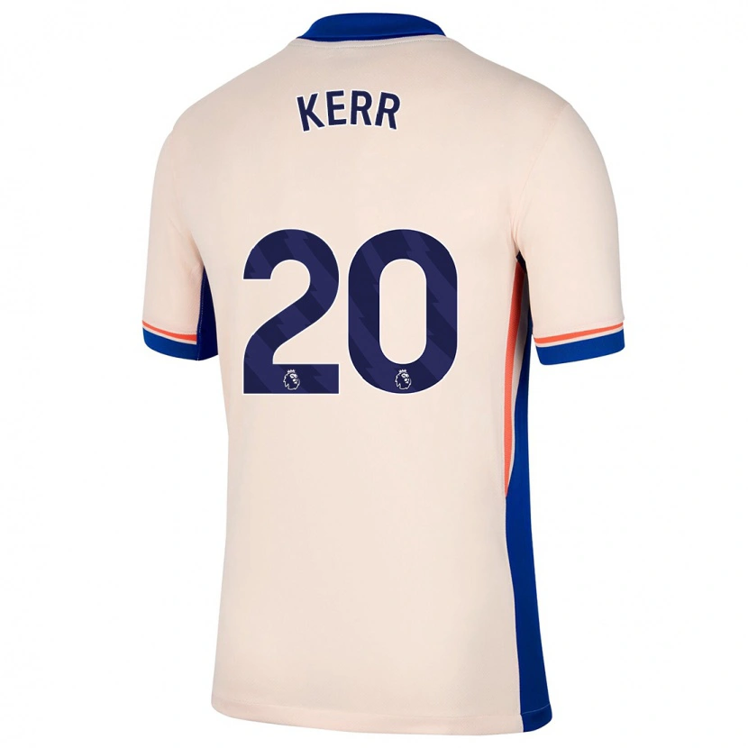 Danxen Enfant Maillot Sam Kerr #20 Beige Clair Tenues Extérieur 2024/25 T-Shirt