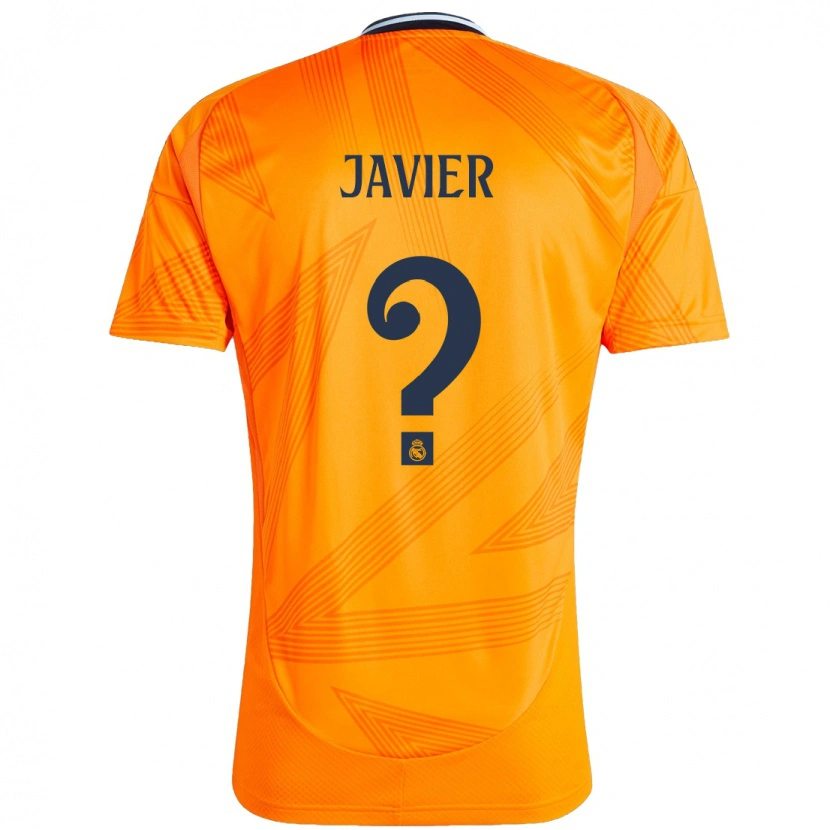 Danxen Enfant Maillot Javier Navarro #0 Orange Tenues Extérieur 2024/25 T-Shirt