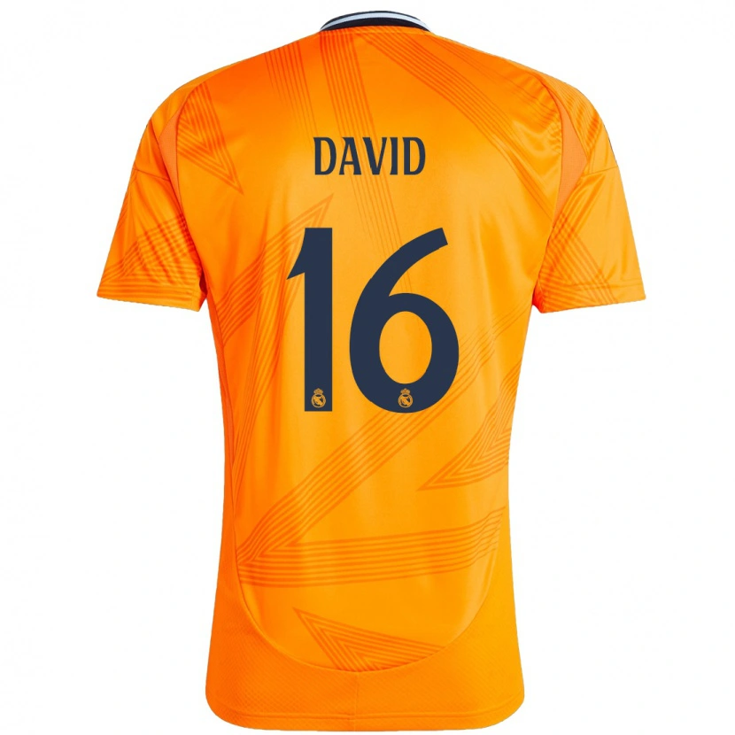 Danxen Enfant Maillot Antonio David #16 Orange Tenues Extérieur 2024/25 T-Shirt