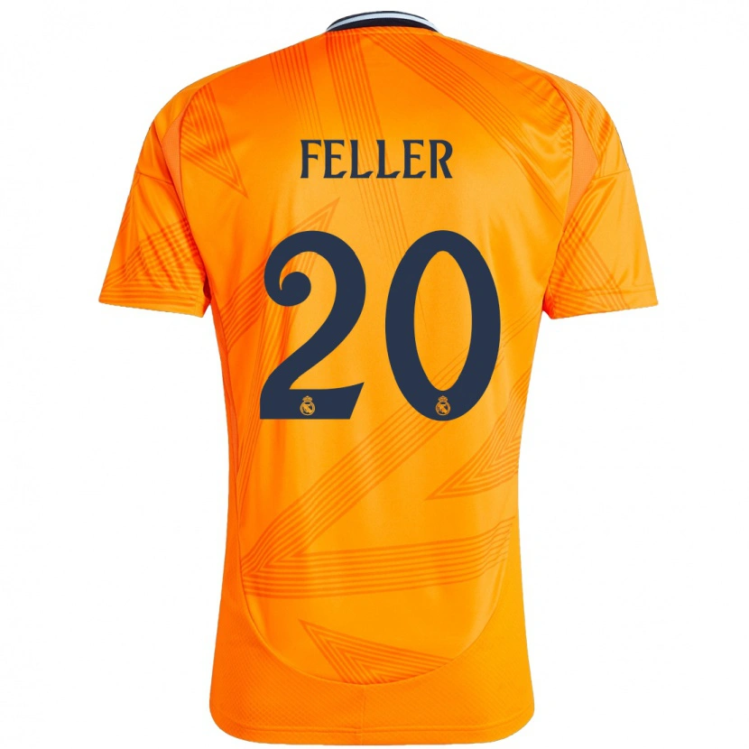 Danxen Enfant Maillot Naomie Feller #20 Orange Tenues Extérieur 2024/25 T-Shirt