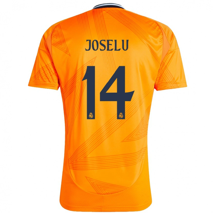 Danxen Enfant Maillot Joselu #14 Orange Tenues Extérieur 2024/25 T-Shirt