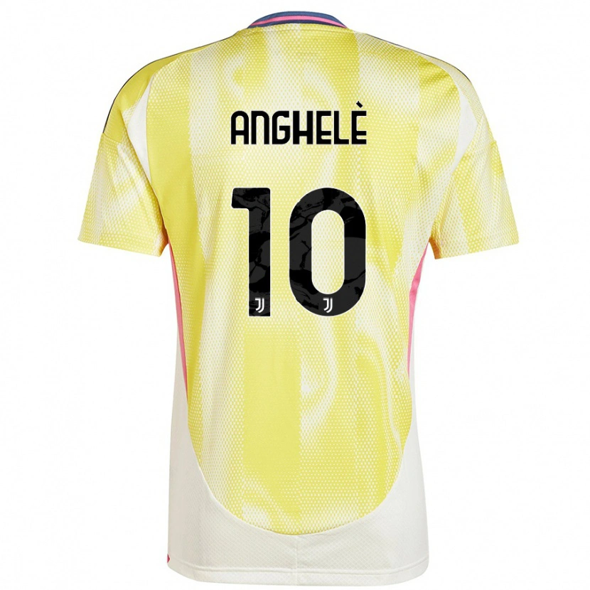 Danxen Enfant Maillot Lorenzo Anghelè #10 Jaune Solaire Tenues Extérieur 2024/25 T-Shirt
