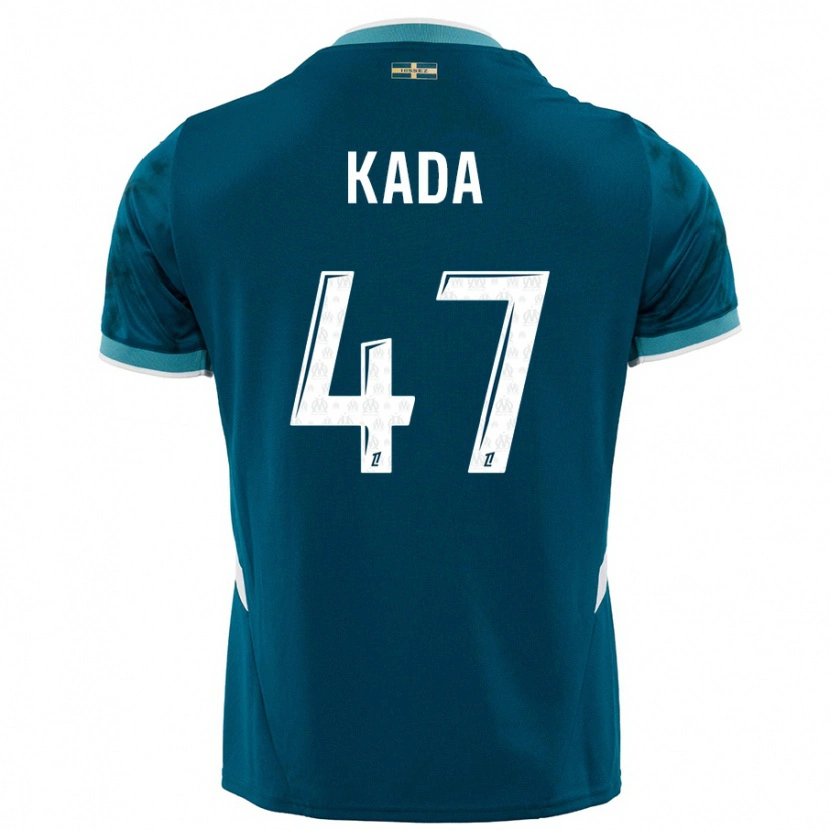 Danxen Enfant Maillot Joakim Kada #47 Turquoise Bleu Tenues Extérieur 2024/25 T-Shirt