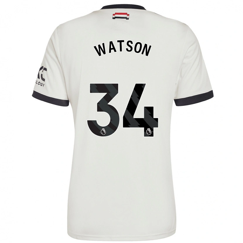 Danxen Enfant Maillot Emma Watson #34 Blanc Cassé Troisieme 2024/25 T-Shirt