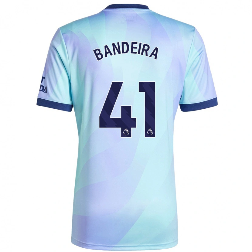 Danxen Enfant Maillot Mauro Bandeira #41 Aqua Troisieme 2024/25 T-Shirt