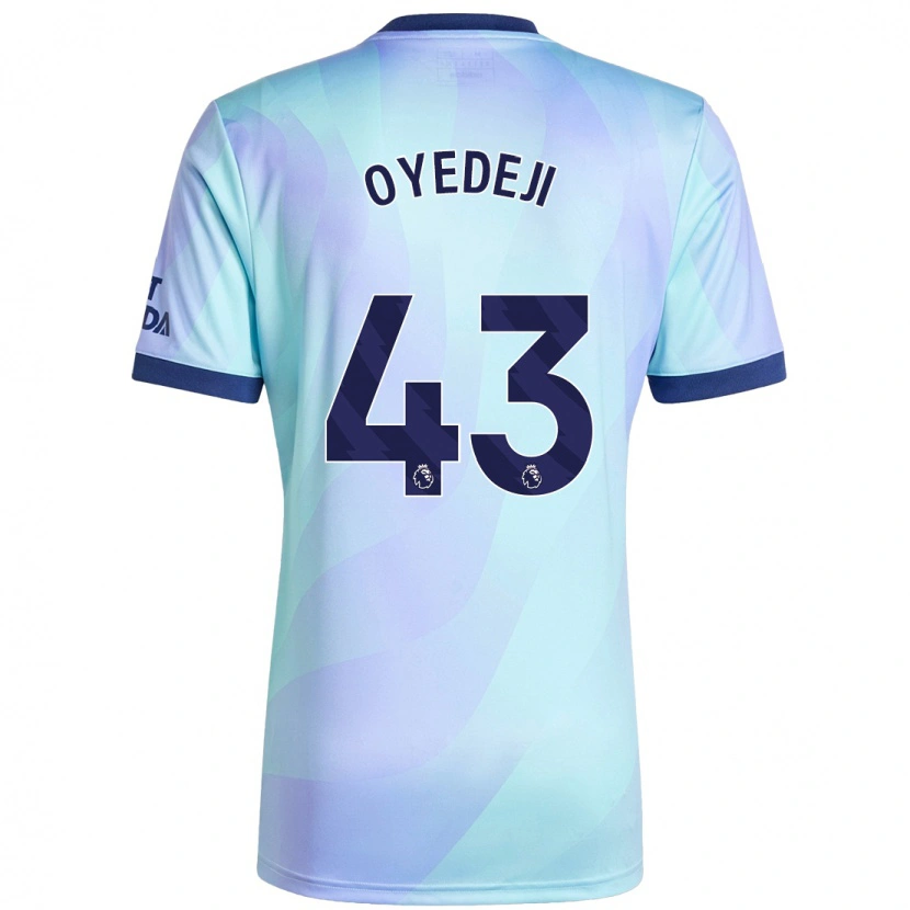 Danxen Enfant Maillot Nathan Butler Oyedeji #43 Aqua Troisieme 2024/25 T-Shirt