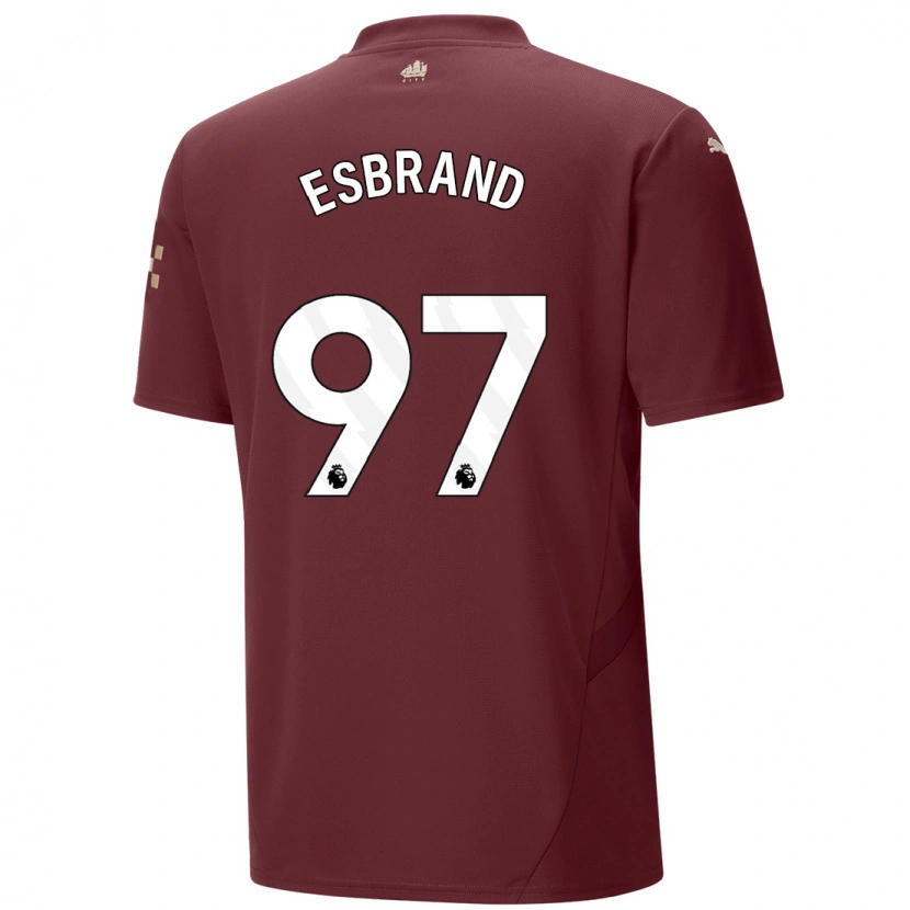 Danxen Enfant Maillot Josh Wilson-Esbrand #97 Marron Troisieme 2024/25 T-Shirt