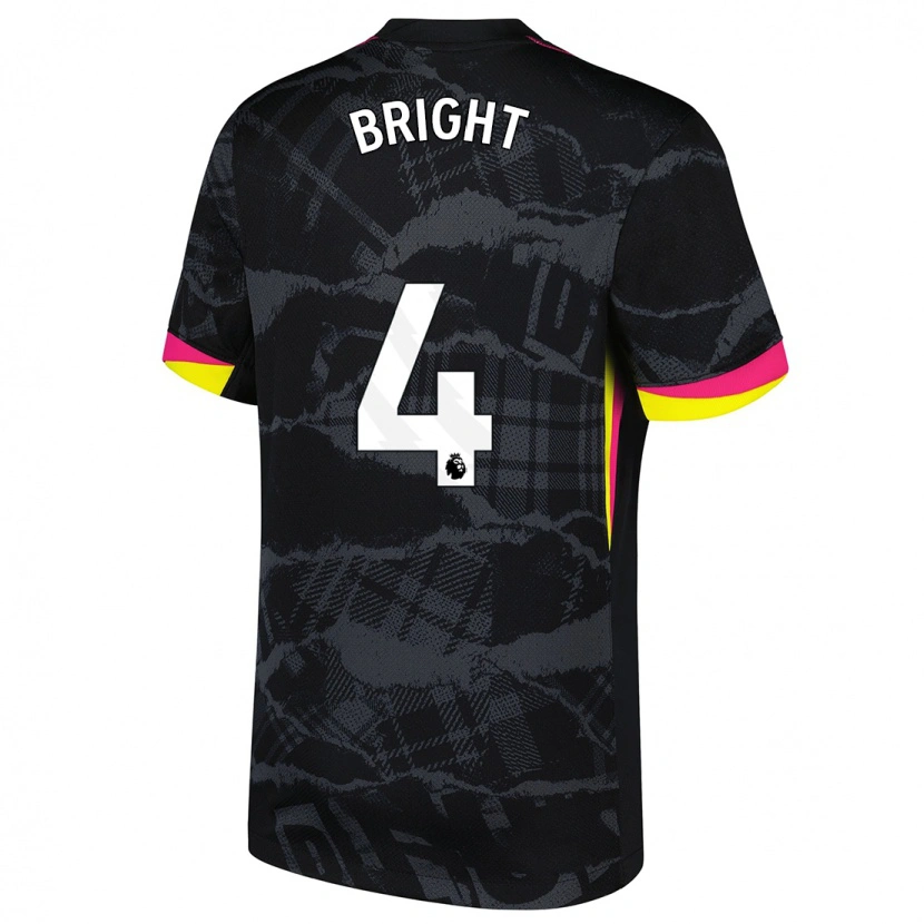 Danxen Enfant Maillot Millie Bright #4 Noir Rose Troisieme 2024/25 T-Shirt