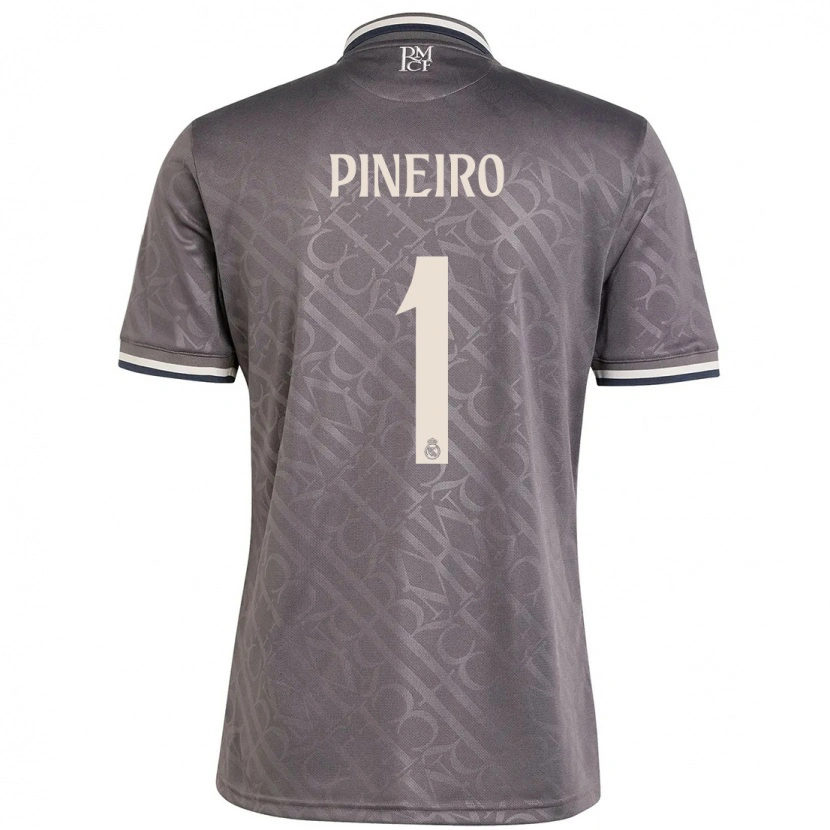 Danxen Enfant Maillot Diego Piñeiro #1 Anthracite Troisieme 2024/25 T-Shirt