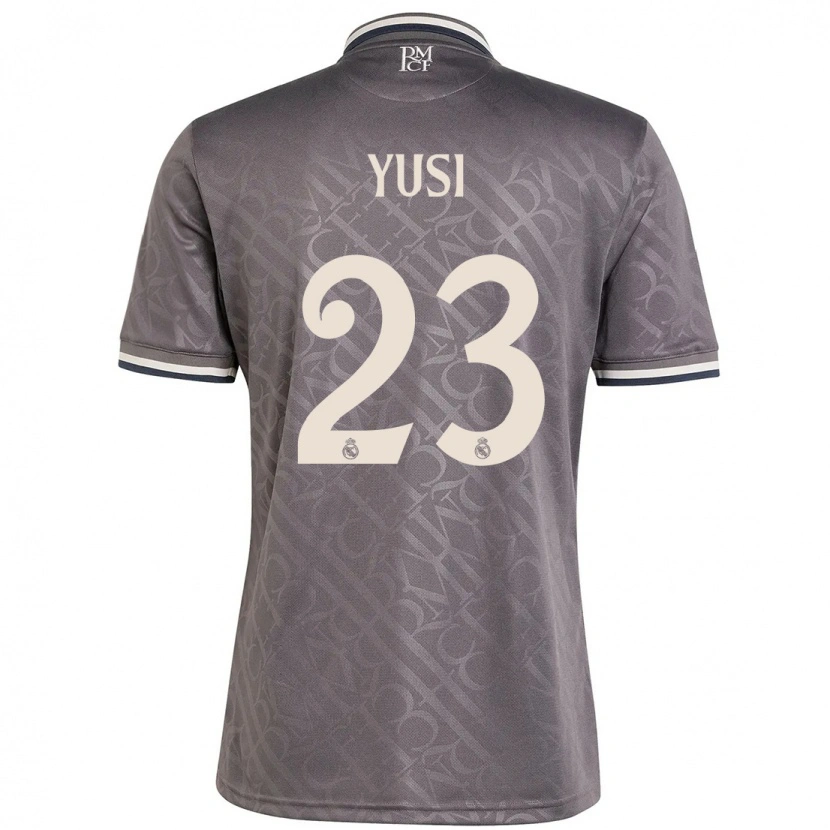 Danxen Enfant Maillot Youssef Enríquez #23 Anthracite Troisieme 2024/25 T-Shirt