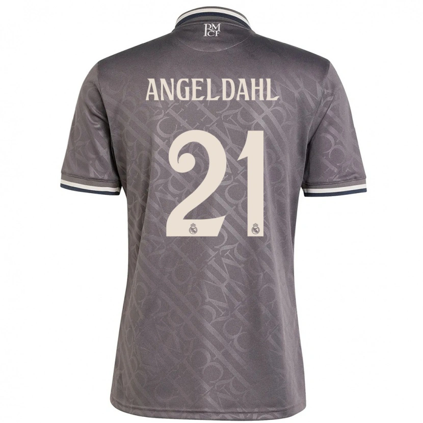 Danxen Enfant Maillot Filippa Angeldahl #21 Anthracite Troisieme 2024/25 T-Shirt