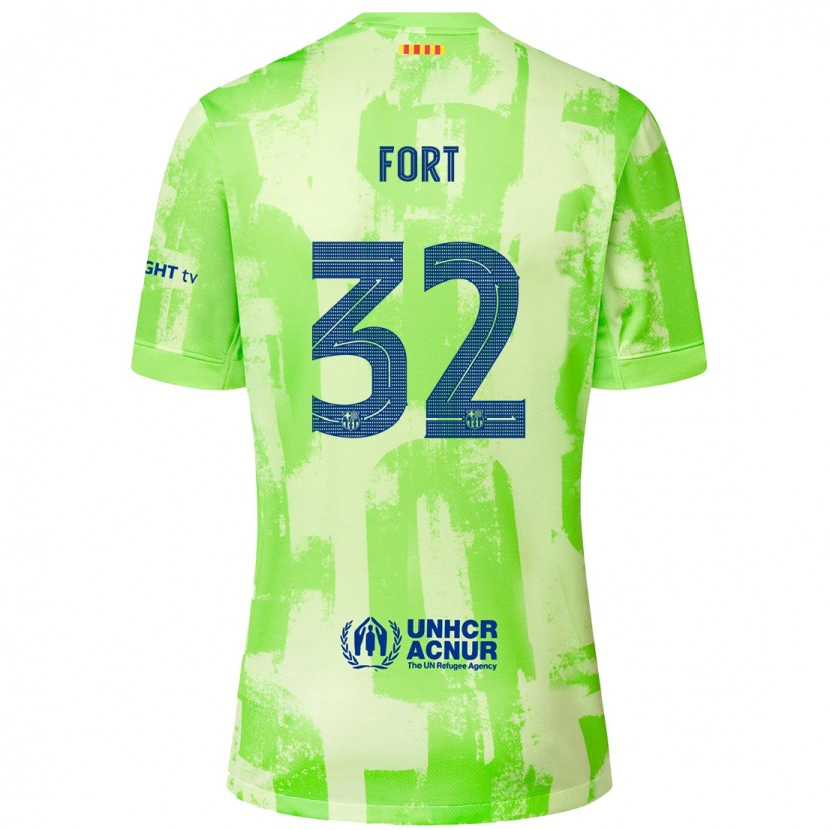 Danxen Enfant Maillot Héctor Fort #32 Citron Vert Troisieme 2024/25 T-Shirt