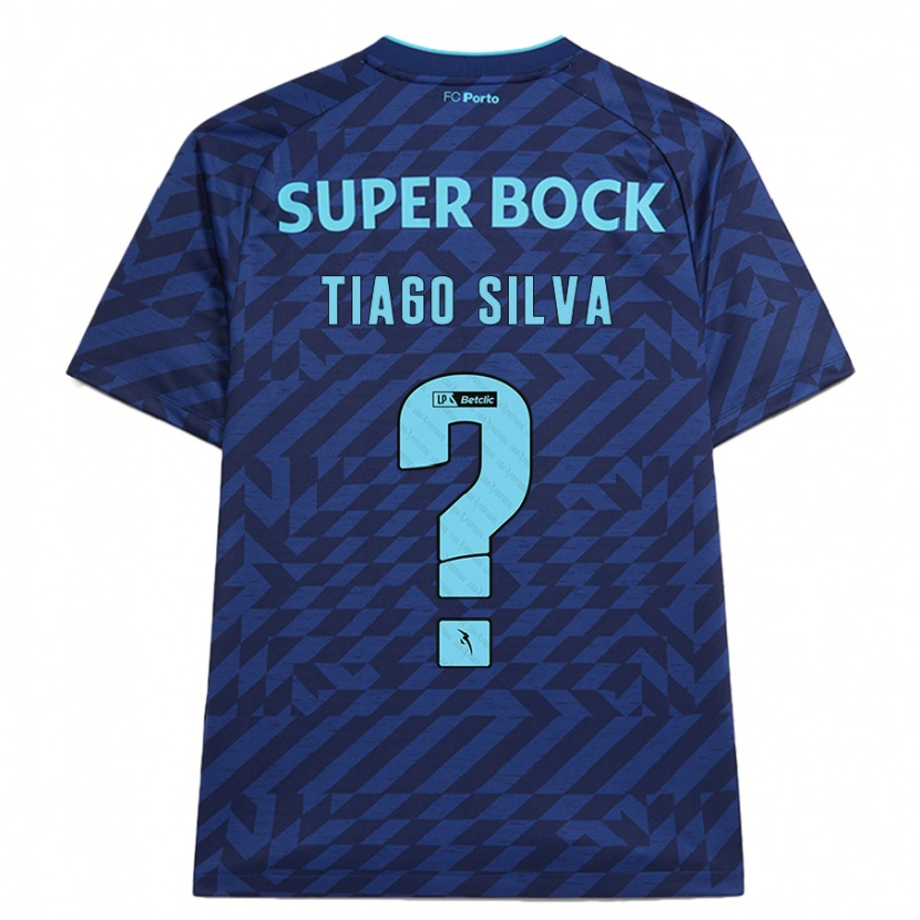 Danxen Enfant Maillot Tiago Silva #0 Bleu Marine Troisieme 2024/25 T-Shirt