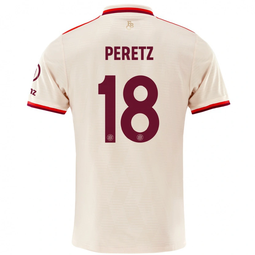 Danxen Enfant Maillot Daniel Peretz #18 Lin Troisieme 2024/25 T-Shirt
