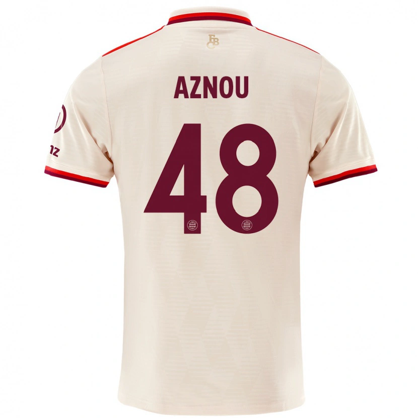 Danxen Enfant Maillot Adam Aznou #48 Lin Troisieme 2024/25 T-Shirt